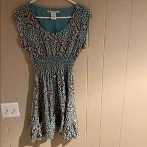 Adorable multi color print dress